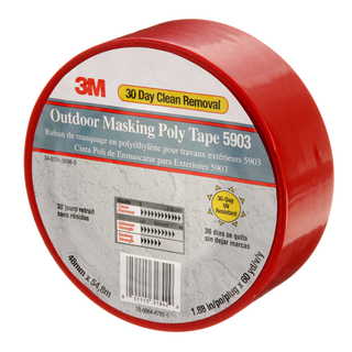 7000049309 3M MASKING POLY TAPE 5903 (RED)