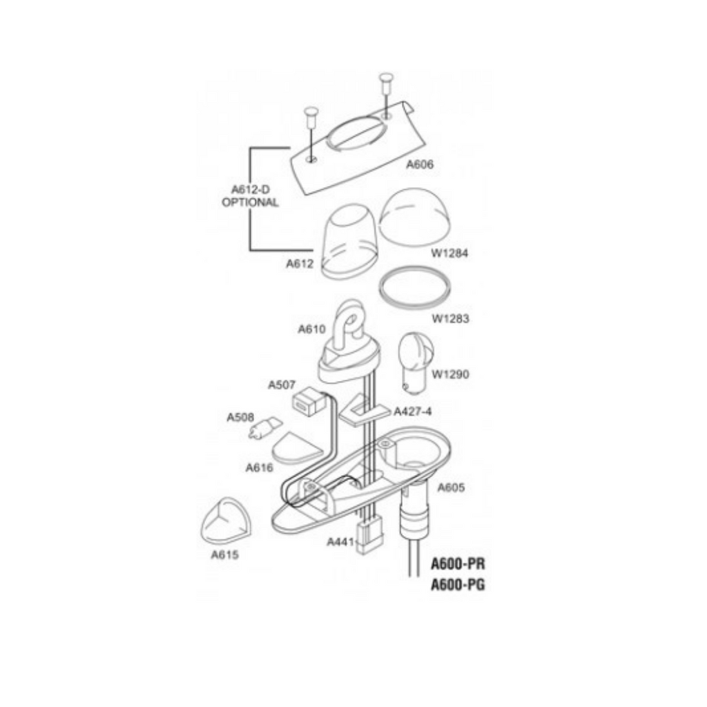 WHELEN A606 LENS RETAINER 19-170049-009