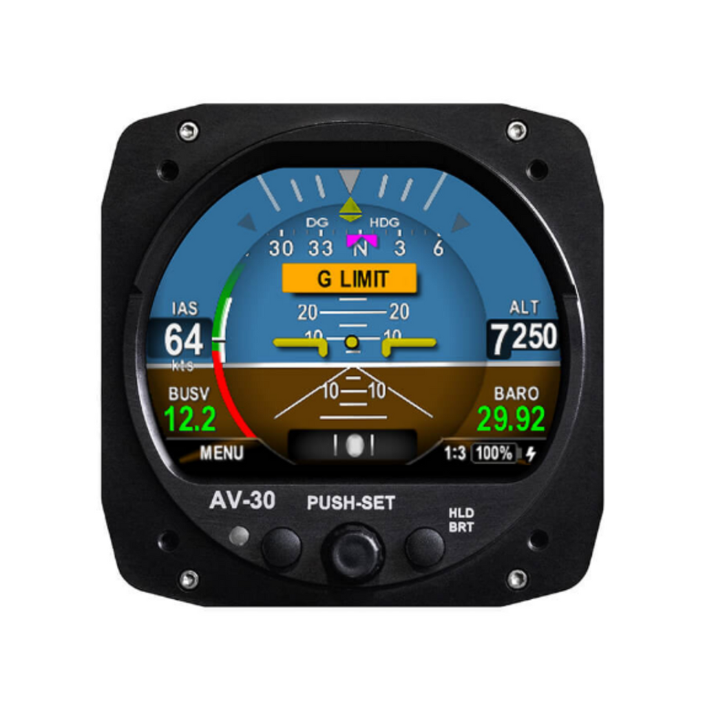 UAX-90052-01 UAVIONIX AV-30-C PRIMARY FLIGHT DISPLAY – CERTIFIED