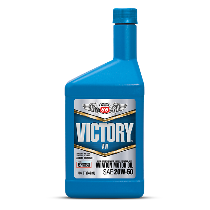 01083556 PHILLIPS 66 VICTORY AVIATION OIL 20W-50, 1 quart